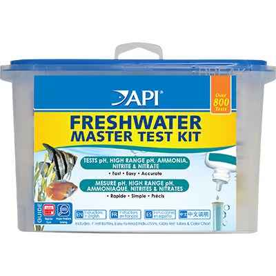 API Freshwater Master Test Kit included in the axolotl tank cycling kit